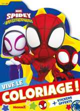Marvel spidey et ses amis extraordinaires - vive le coloriage ! (team spidey fond jaune)