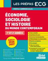 économie, sociologie, histoire du monde contemporain 2026-2027