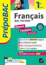 Prépabac - français 1re technologique bac de français 2027 (écrit & oral)
