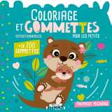 Mon p'tit hemma - coloriage et gommettes pour les petits - animaux mignons - + de 200 gommettes repositionnables