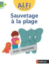 Alfi et ses amis - cp - album : sauvetage à la plage