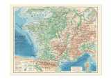 Carte - france physique