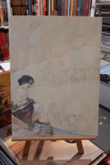 Blanche neige - le scupteur de bulles - tirage de tete